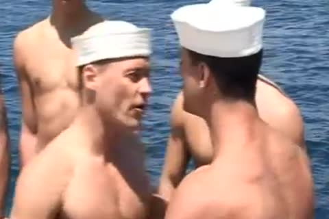 Sailors plowing At Sea