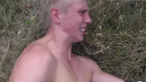 A nasty non-professional blond teen sucks to the stranger